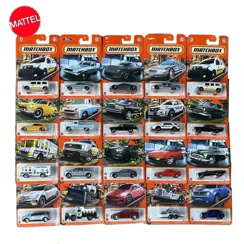 Original Matchbox Car 1/64 Diecast City Hero Alloy Model Tesla Volkswagen Beetle Mercedes Vehicles Toys for boys Collection Gift