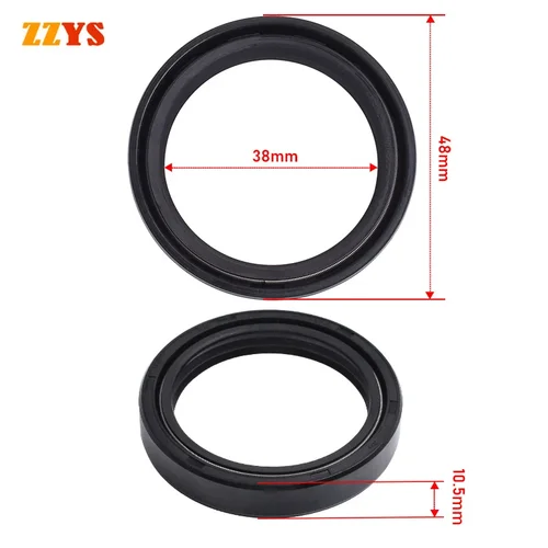 38x48x10.5 Sello de aceite del amortiguador de horquilla del amortiguador delantero de la motocicleta 38 48 10,5 mm 38*48*10,5