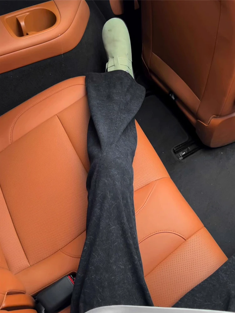 

Вельветовые мужские повседневные брюки с принтом тай-дай, свободные драпированные брюки-клеш, американский High Street Sle, осенний дизайн, чистая посадка, модный