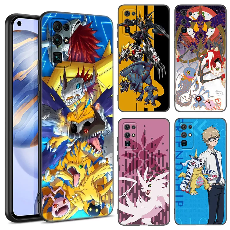 Anime D-Digimon Adventure Black Phone Case For Honor 70 90 Lite X40 GT X50 i X5 Plus X6A X6S X7A X8A X8B X6 X7 X8 X9 4G X9A X9B