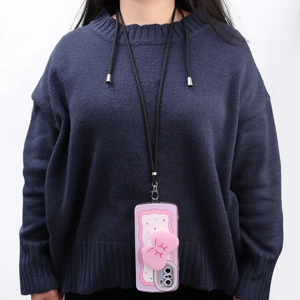 Universal Mobile Phone Lanyard Adjustable Phones Neckband Strap Long Chain Necklace For iPhone Samsung Xiaomi Lanyards Rope