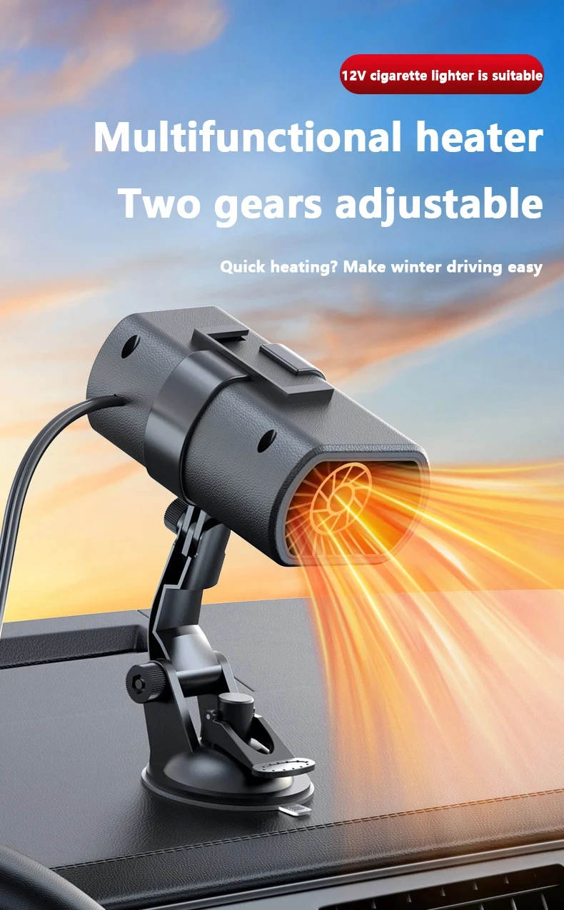 Autoheizung Winter Schnellheizung 12V Elektrischer Heizlüfter Windschutzscheiben-Enteisung Entfrostung Heizung für Auto Reise Wohnmobil 2026 – Detail 1