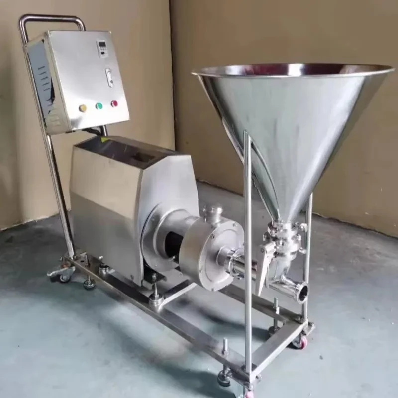 Factory stainless steel tube online high shear sugar oil milk mixing homogenizing pump