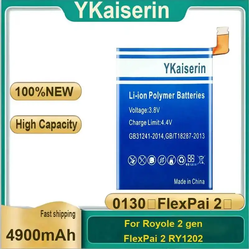 

Аккумулятор для Royole 2 Gen Flexpai 2 RY1202 0130 Flexpai, высокопроизводительный портативный аккумулятор для мобильного телефона, 4900 мАч