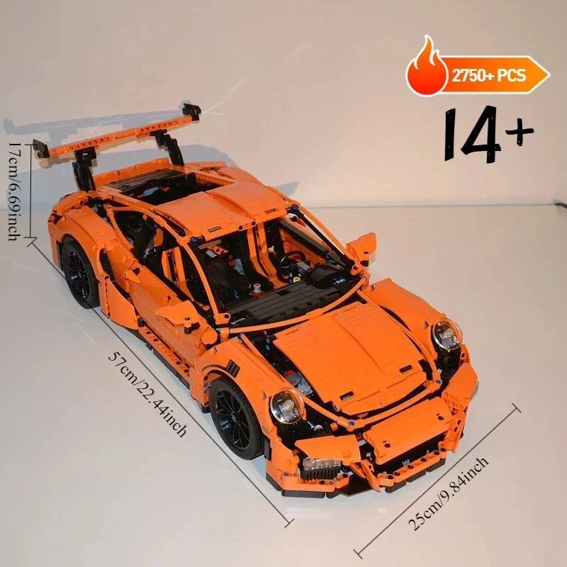 

Compatible 42056 MOC Bricks 911 GT3 RS Technicial Car Toys Boys Christmas Gift Kids Constructor Model Building Blocks for Adults