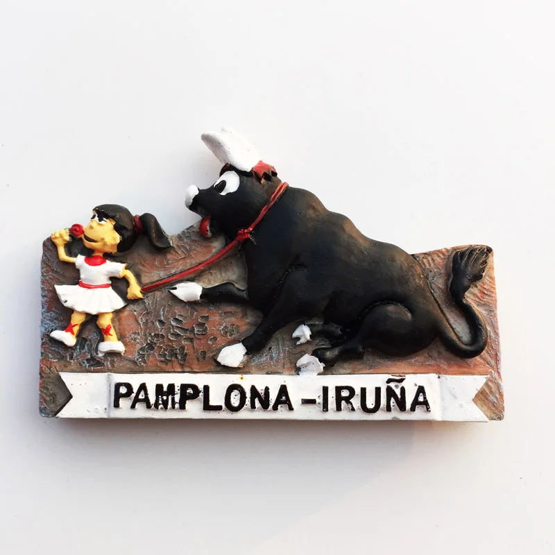 Spanish bullfighting creative refrigerator stickers resin crafts travel souvenirs gift home decoration