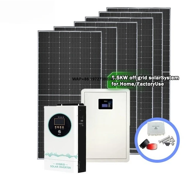 Kit completo do painel solar da bateria do inversor do sistema solar híbrido ESG 5kW Pro