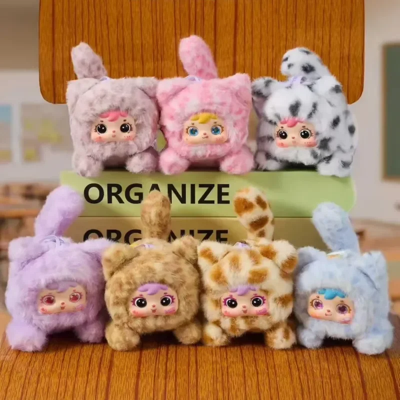 

Samuel Miao Miao'S Cute Moment Blind Box Kawaii Plush Kitty Collectible Toy Wild But Cutie Series Mystery Box Pendant Girl Gift