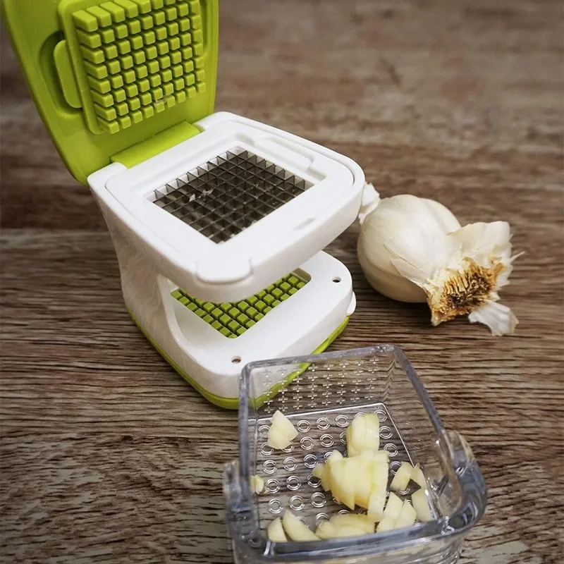 

Vegetable Chopper Garlic Presser Ginger Grinder Plastic Multifunction Dicer Slicer Crusher Set for Home Restaurant Kitchen Tool