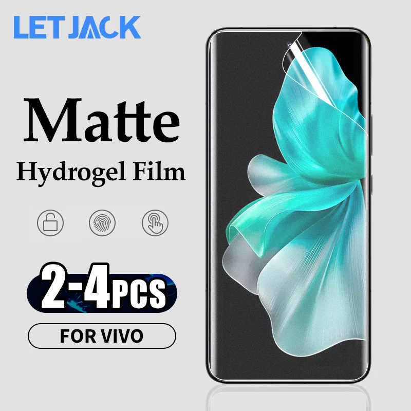 

2-4Pcs Matte Hydrogel Film For Vivo V30e V30 V29 V27 V25 S18 S17 S17e S17t S16 Pro Screen Protectors For Vivo T3X T3 V30 V40 SE