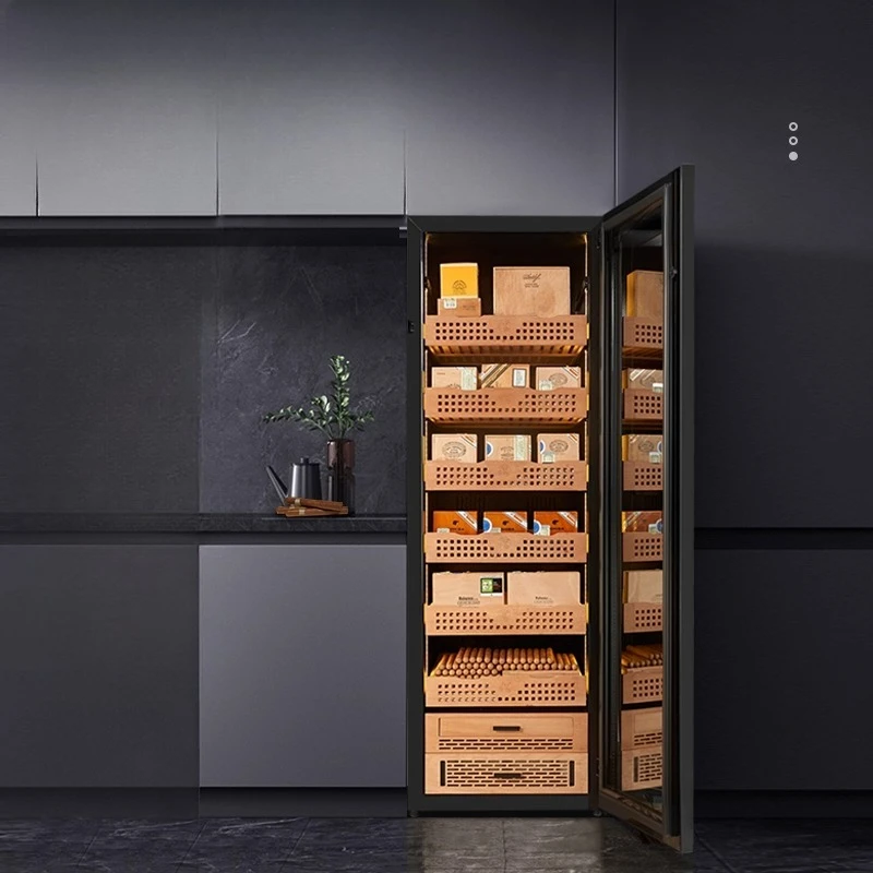 

humidity imported compressor household refrigerated cabinet large capacity air-cooled tea moisturizing cabinet