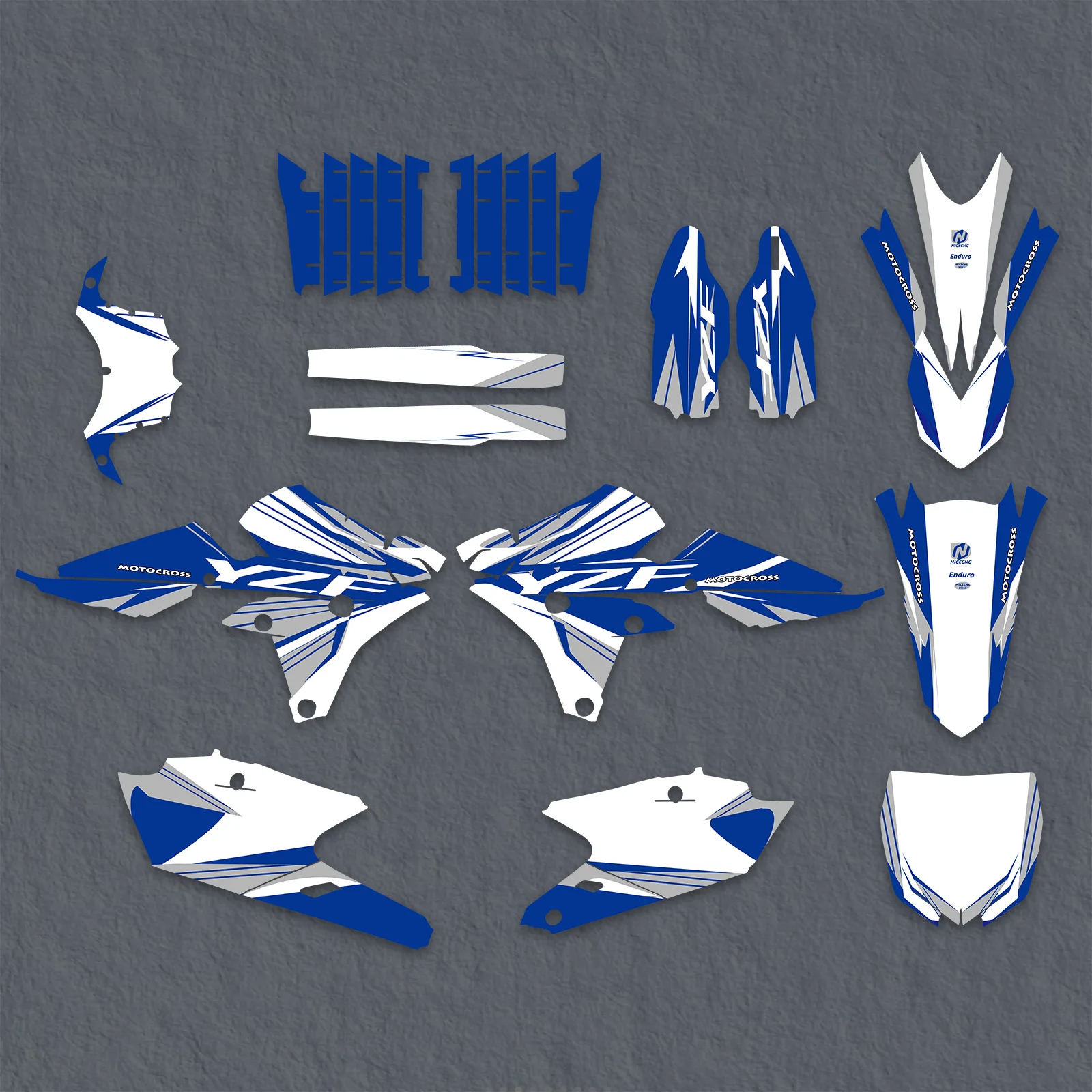 

NICECNC For Yamaha YZ 250F 2014-2018 YZ450F 2014-2017 Motorcycle Graphics Background Decals Stickers Customize YZF 250 YZF 450