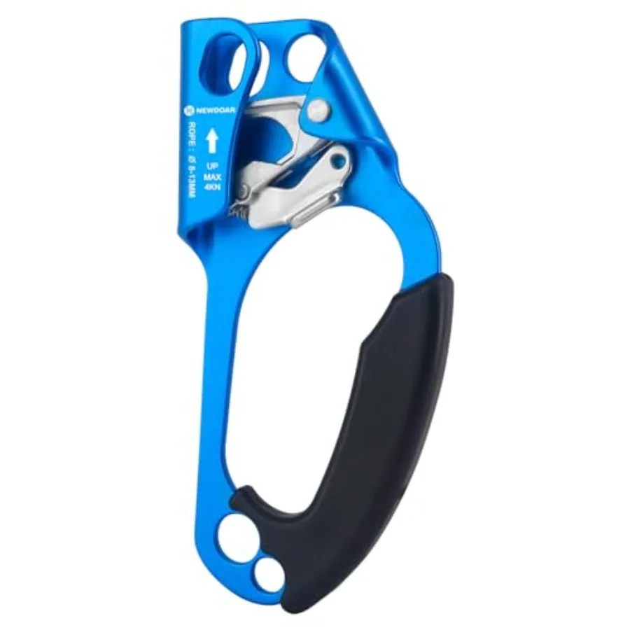

UIAA and CE Certified Hand Ascender Rock Climbing Tree Arborist Rappelling Gear Equipment Rope Clamp for 8~13MM Rope