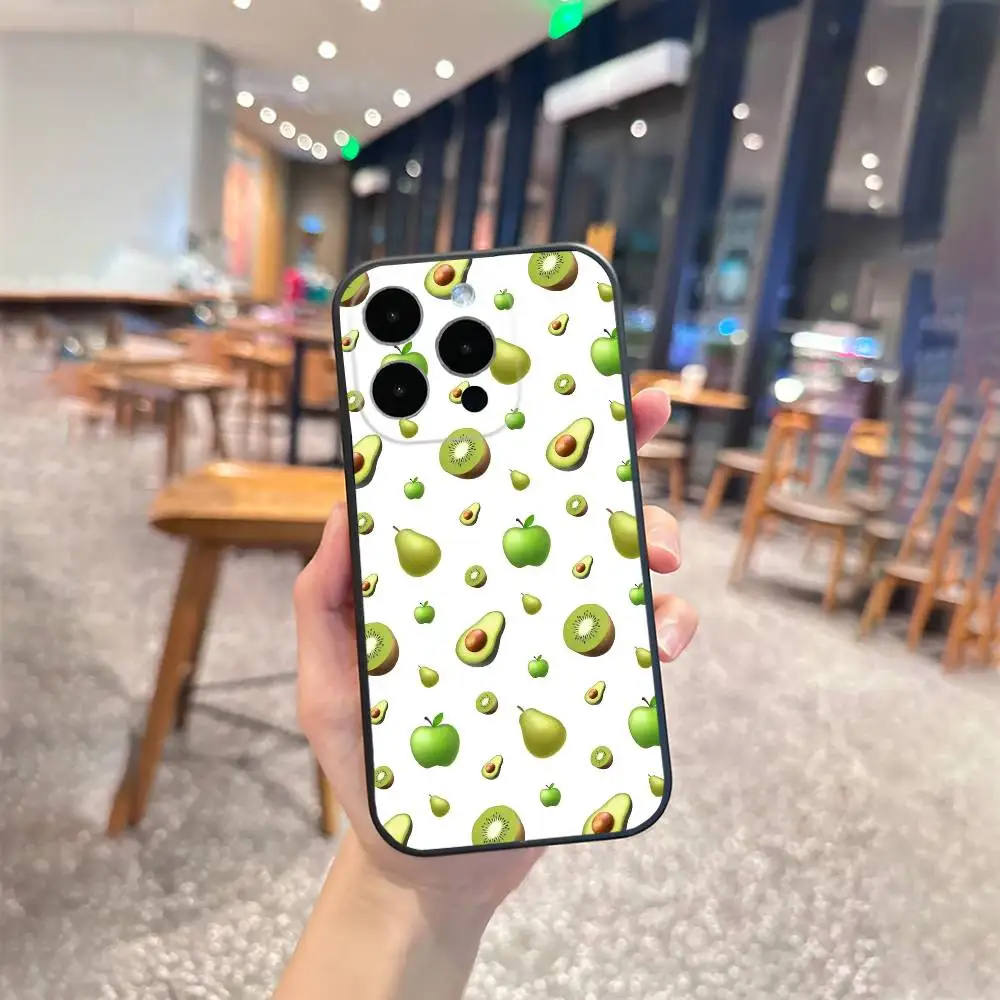 Capa de telefone com ilustração e-emoji para iPhone 17 16 15 14 13 12 Max Plus Capa preta de silicone