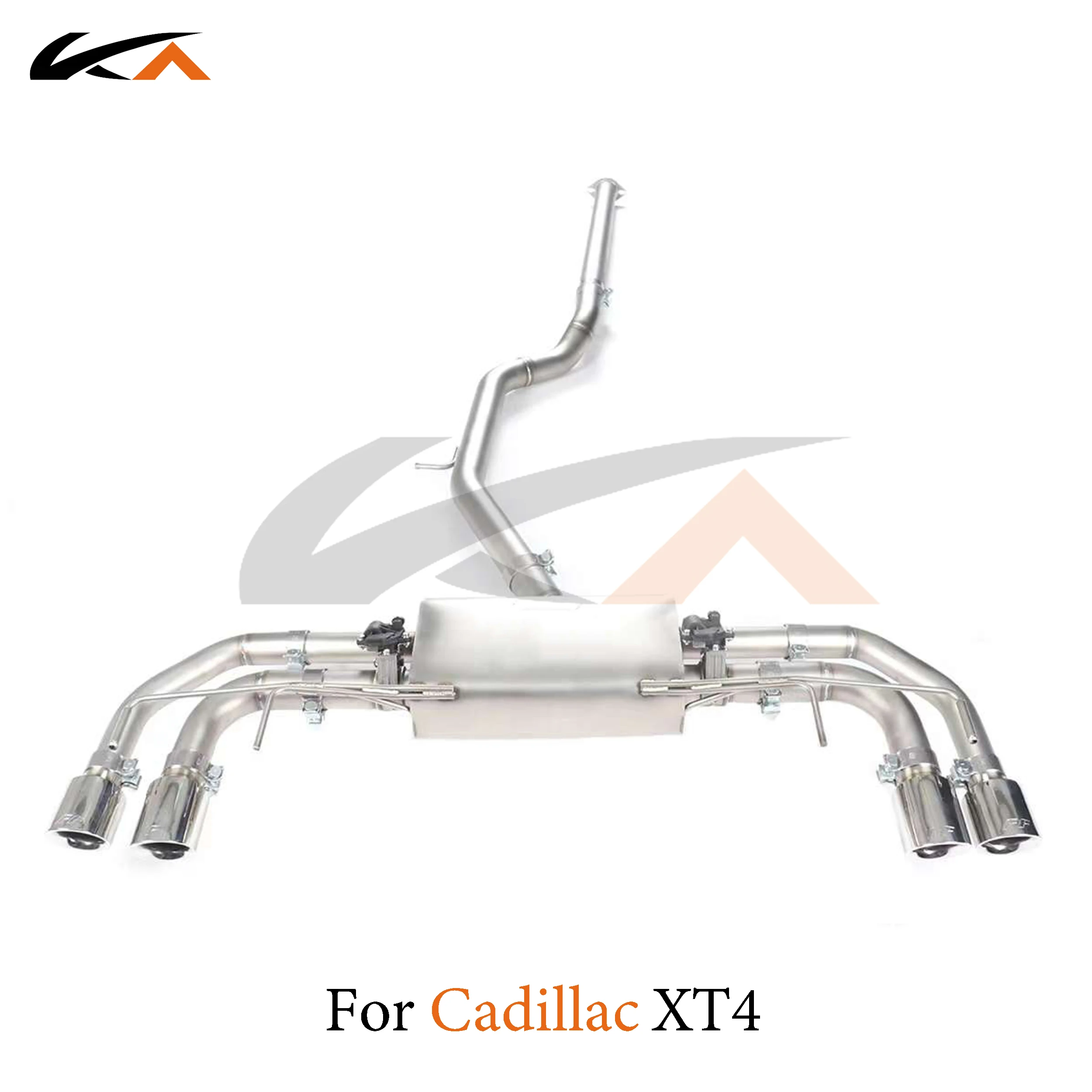 

KA Tuning exhaust system stainless catback for Cadillac XT4 2.0T rear section performance muffler valve