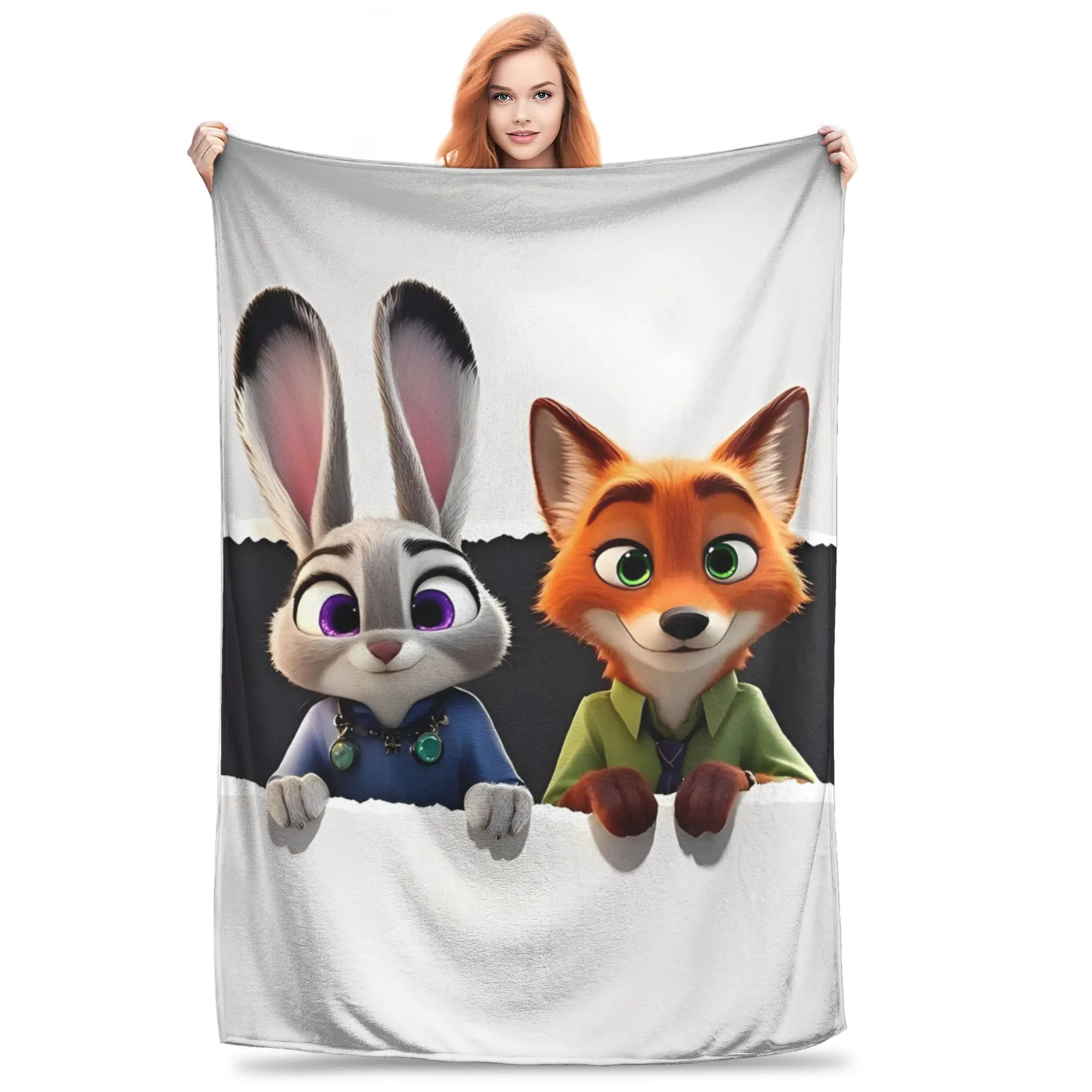 Zootopia 2 بطانية دافئة لينة موضة أفخم رمي بطانية للأطفال الكبار الأريكة السرير الفانيلا المفرش غطاء السرير