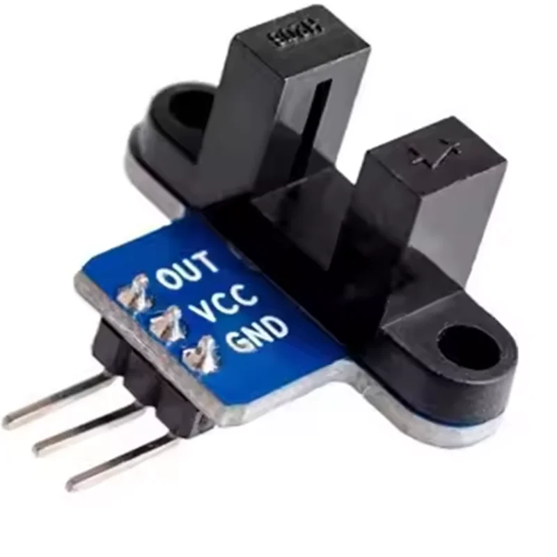 Intelligent car speed measurement module, code disk counting speed sensor with indicator light, send testing program