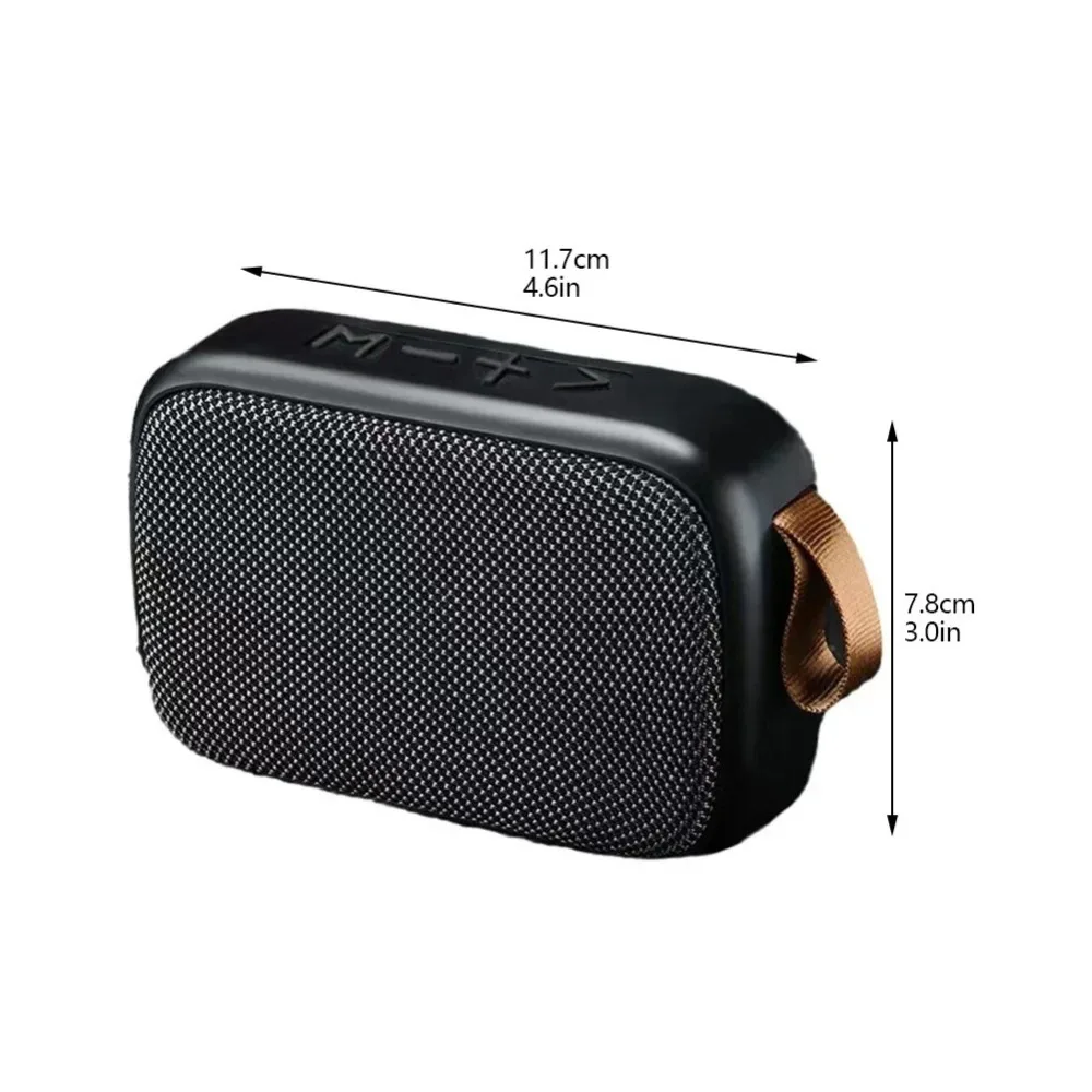 مكبر صوت لاسلكي محمول عالي الجودة باس TF بطاقة إدراج SuBwoofer البلاستيك راديو FM في الهواء الطلق