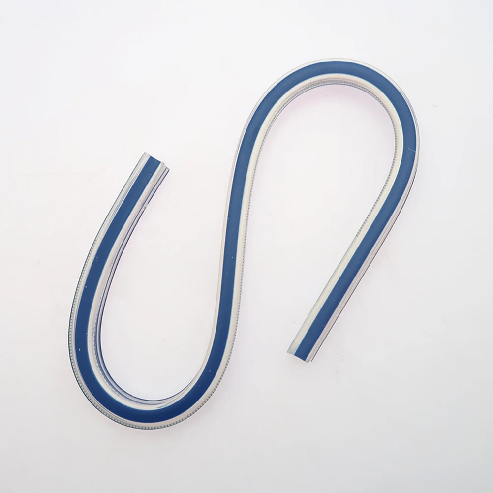 30Cm Plastic Flexible Ruler Dual Ink Groove Curve Measuring Tool for Technical Drawing Tailoring DIY Crafting Work