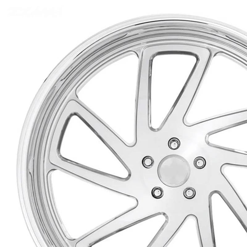 Car Rims 2 Piece 19 20 21 22 24 Inch 5x120.65 Full Chrome Deep Lip Forged Alloy Wheels For Chevy Silverado Chevrolet