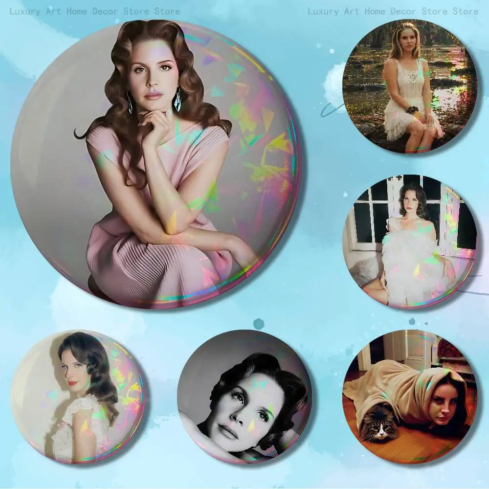 L-Lana Del R-Rey Stove Artist Alley Fan-made Merch Custom Badges 75mm 44mm 25mm 32mm 58mm Collect Gifts Large