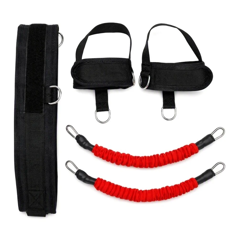 6pcs/10pcs Adjustable Resistance Vertical Jump Trainer High Elasticity Durable Fabric Jump Trainer Band Leg Straps