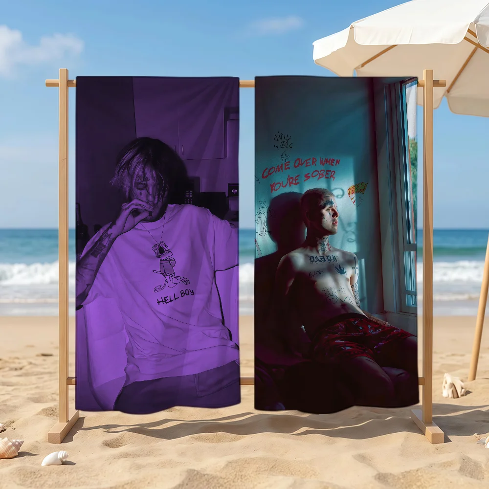Singer L-lil Peep Towel Sports Quick Dry Travel Camping Sandproof Soft Light Large Beach Towel