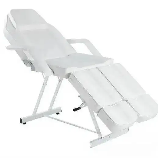 Hand Massage Table Facial Bed Massage Bed Lash Bed for Eyelash Extensions Salon Chair with Tray Split Footrests (Black) MQAM