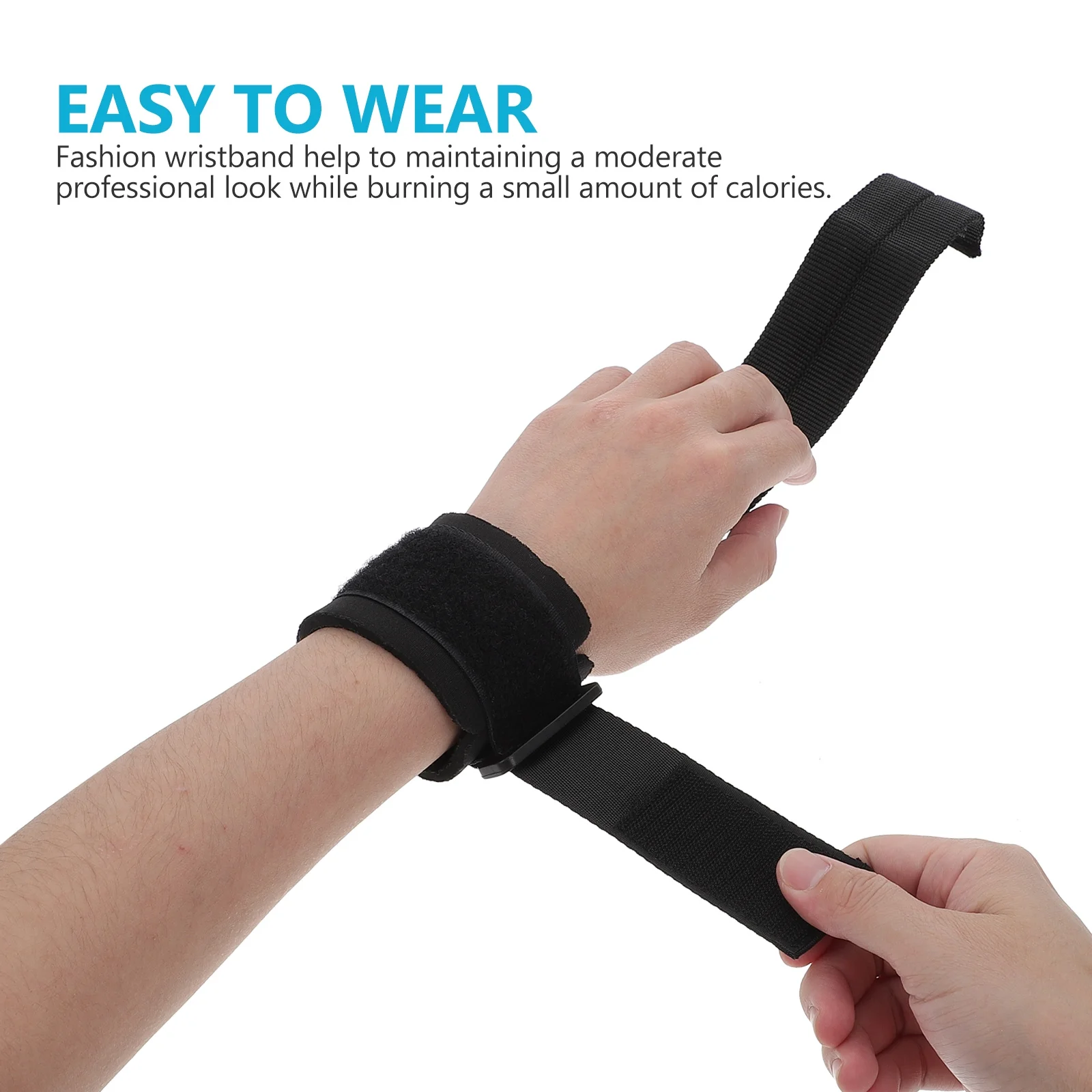 

1 Pair Anti-Slip Wrist Support Lightweight Breathable Fitness Strap For Gym Training Weight Lifting Pull-Up Sport Wristband