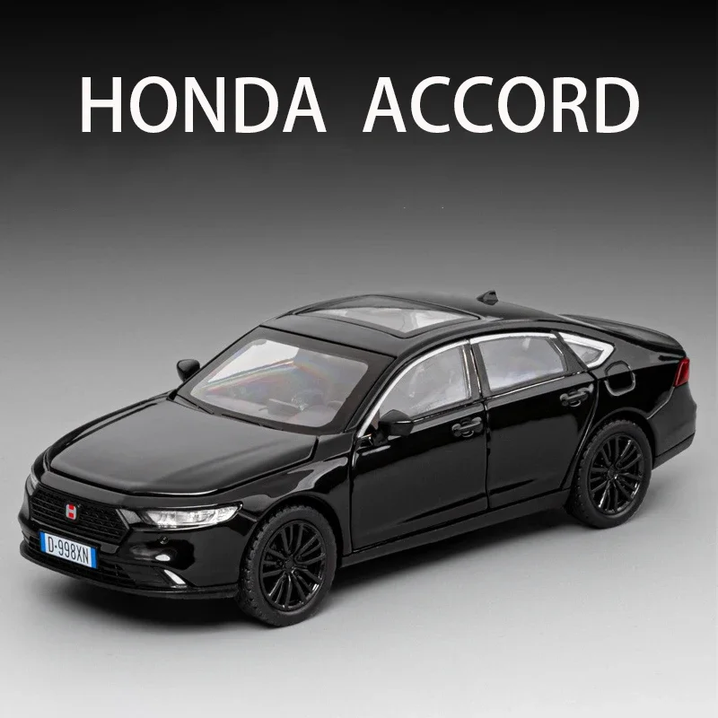 

1:32 HONDA Accord, модель автомобиля из сплава, литая под давлением металлическая модель автомобиля, высокая имитация звука и света, коллекция детских игрушек в подарок