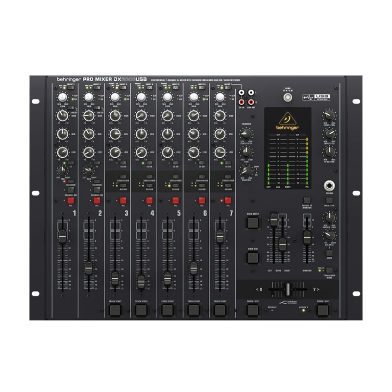 

Behringers DX2000USB 7 Channel DJ Dedicated Mixing Console Stereo Preamplifier Sound Console