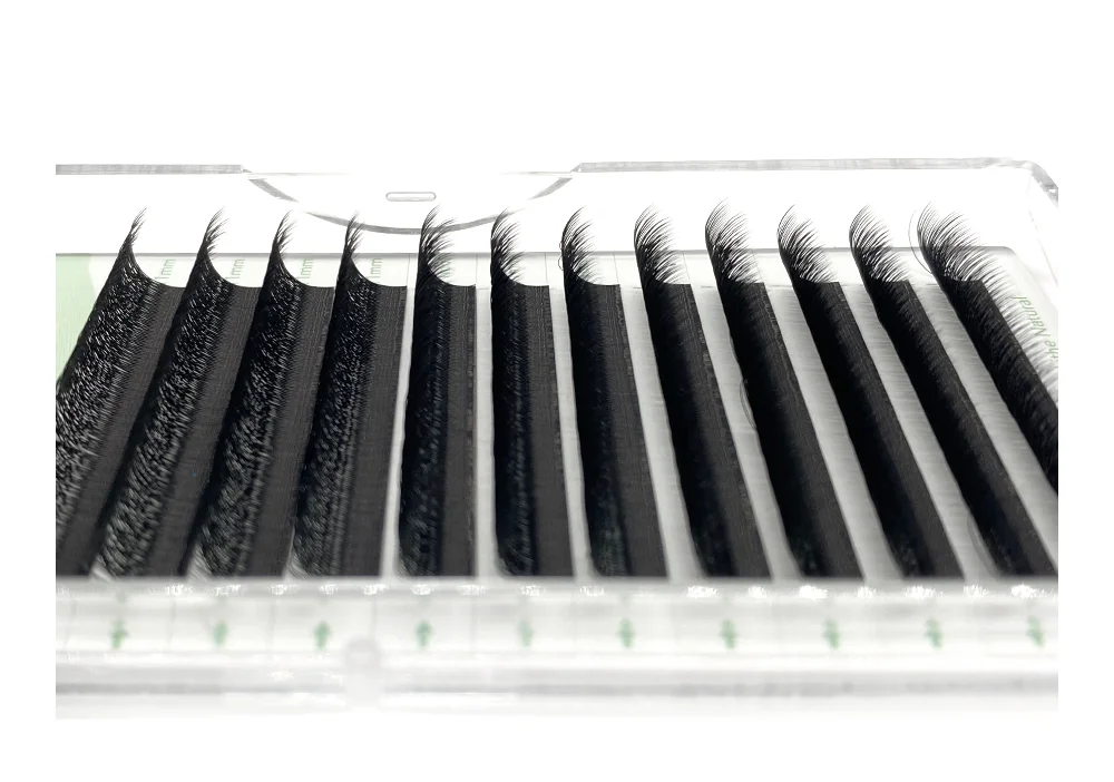 NATUHANA W-Form Vorgefertigte Wimpernfächer 3D 4D 5D 6D C/D Curl 8-14mm Gemischt 5 Trays/Lot Weiche PBT Volumen-Cluster-Extensions – Detail 15
