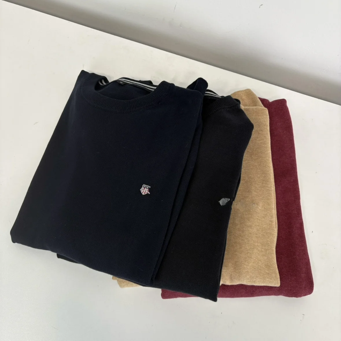 

Мужской свитер из 100% хлопка, вязаный, с вышивкой, повседневный, деловой, мягкий, дышащий, с круглым вырезом, теплый