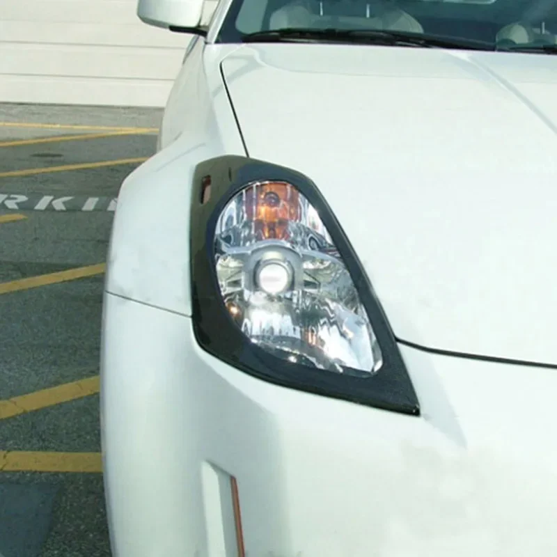 

Carbon fiber Front headlight cover decorations body kit For Nissan 350Z Z33 03-06