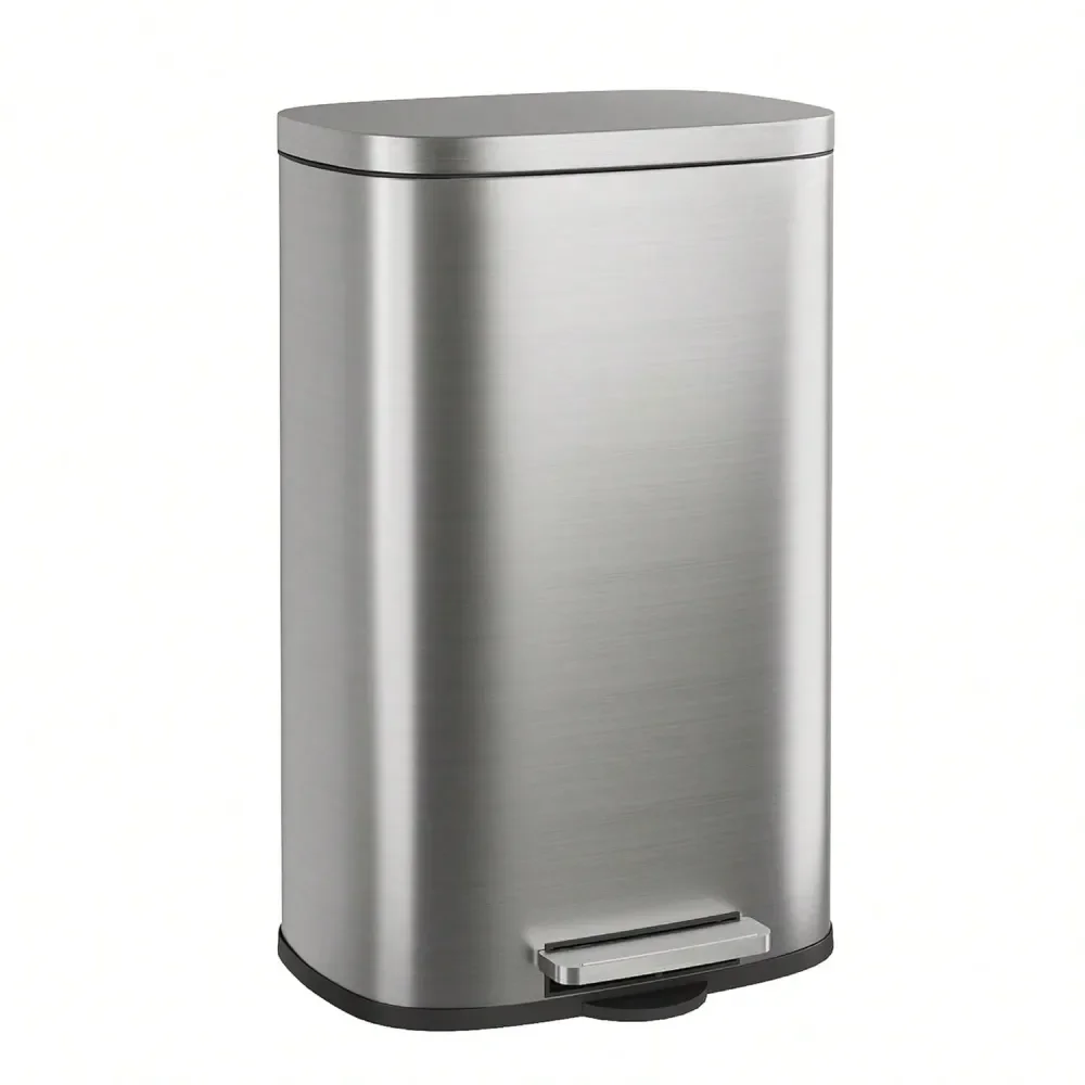 

Gallon Motion Sensor Trash Can, 60 Liter Automatic Kitchen Trash Can With Soft Close Lid, Touchless Electronic Smart Stainless