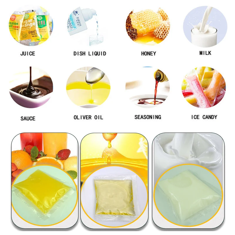 Maquinaria de envasado de líquidos, equipo, salsa, bebida, leche, máquina automática de envasado de líquidos, máquina de llenado y sellado