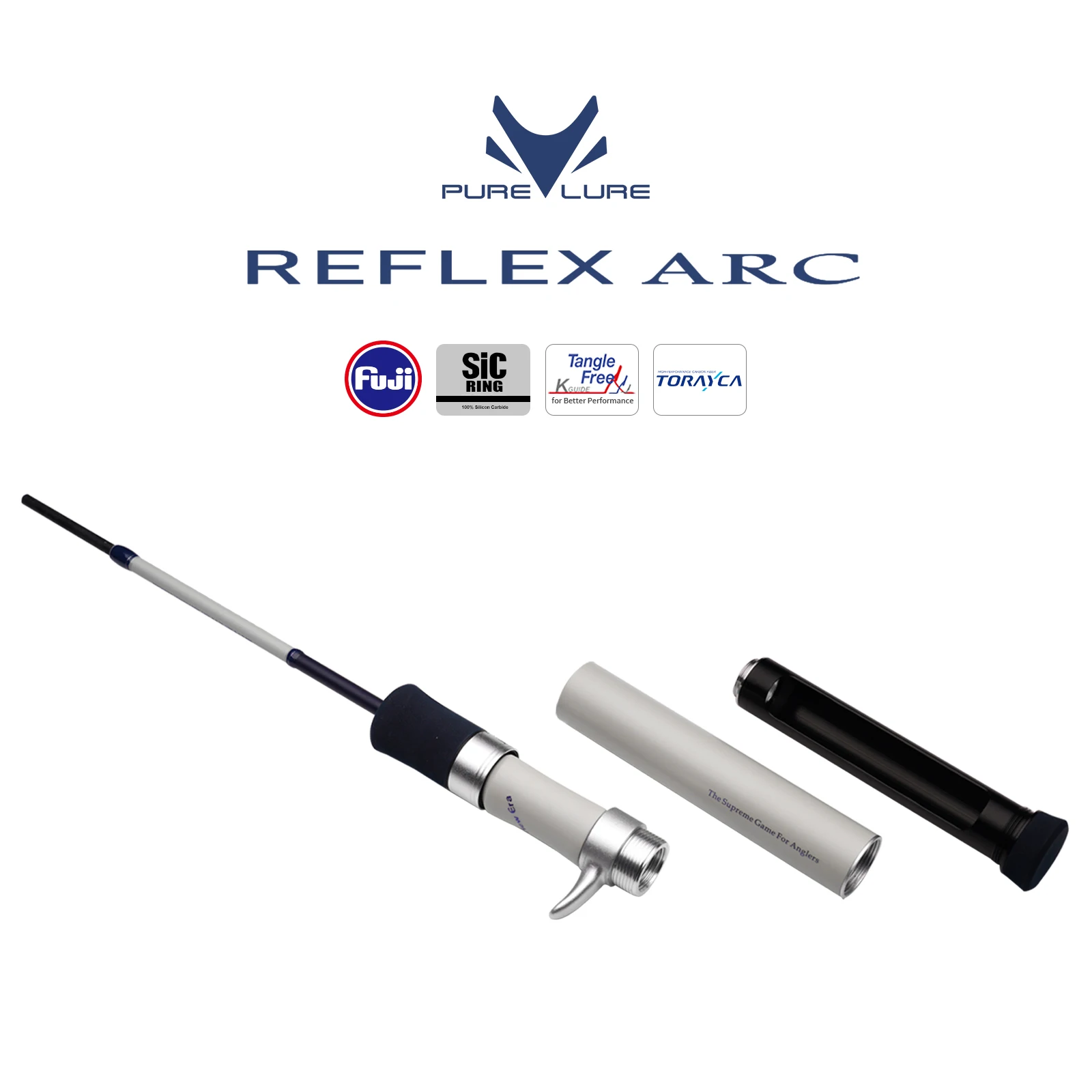 PURELURE NOUVEAU REFLEX ARC Flick Cast 0.6-7g Canne BFS 4.9FT avec anneaux FUJI SIC et porte-moulinet entièrement en liège pour la pêche à la truite, au perch, au bar et au brochet