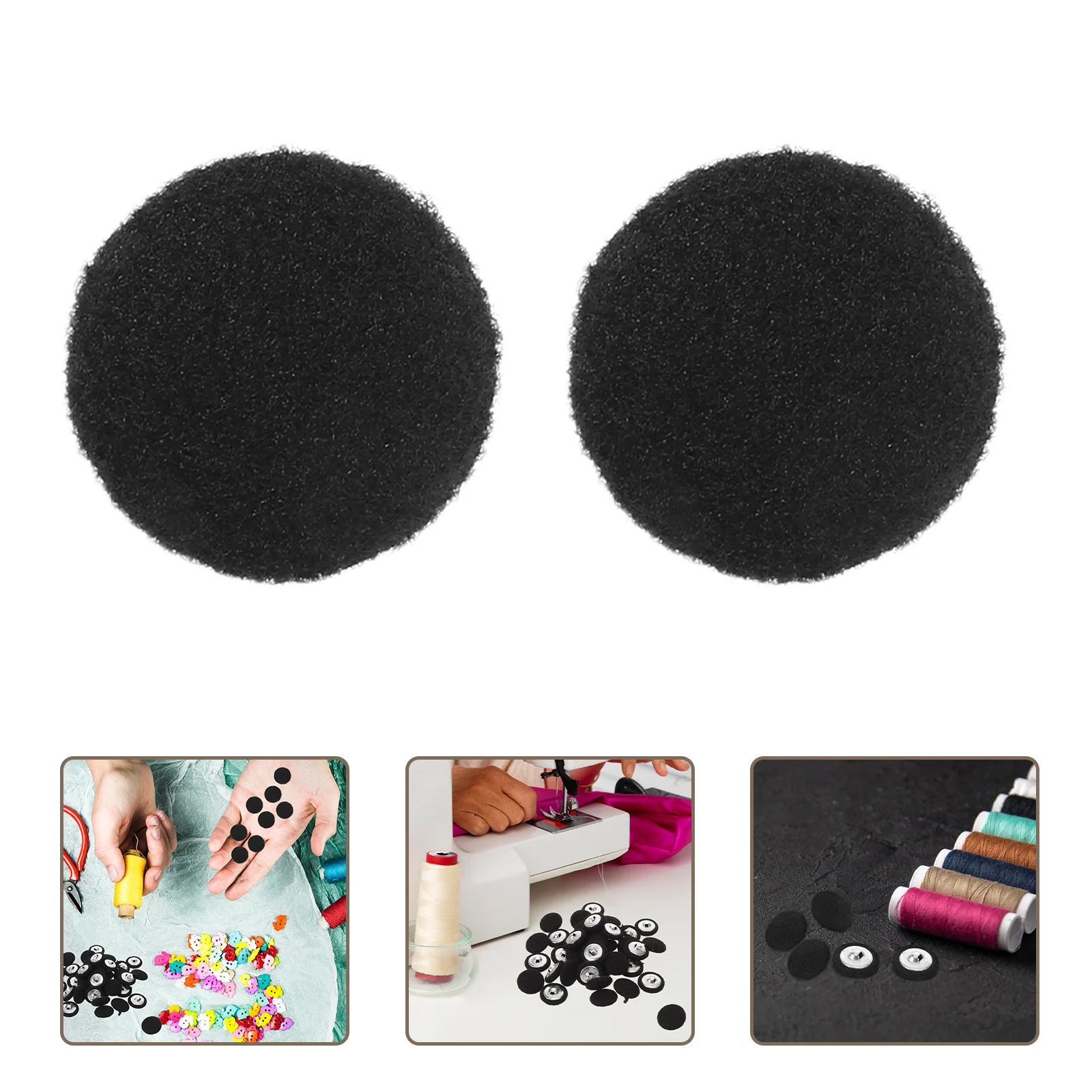 

100pcs Cashmere Covered Round Buttons 20Mm Vintage Replacement Fasteners For Jackets Coats Sweaters Sewing Projects Clothing