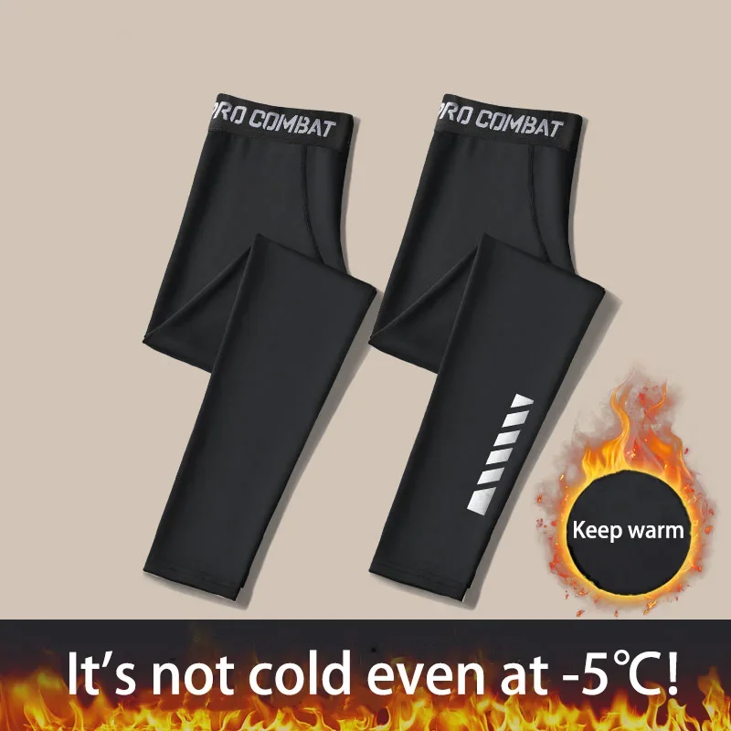 Herren-Thermohose, elastische Thermohose, schützend im Herbst und Winter, weich, bequem und gut sitzend