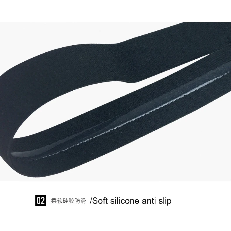 Sportliches, hochelastisches Yoga-Lauf-Fitness-Stirnband aus Silikon, rutschfest, schweißabsorbierend, schweißableitend. – Detail 5