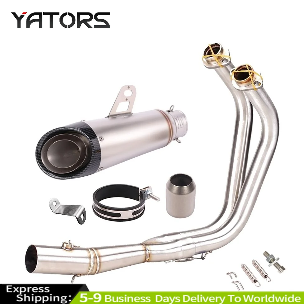 

Whole System Exhaust Header Pipe Muffler Tips YZF R7 2014-2024 for Yamaha MT-07 Exhaust Systems Exhausts Pipes