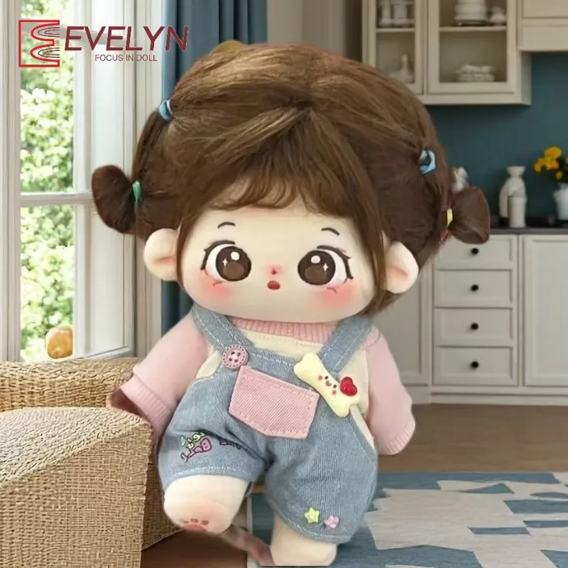 Evelyn – vêtements de poupée idole de 20cm, tenue de remplacement, robe à langer, ensemble gilet et pantalon miniatures, accessoires Photo Cosplay Genshin Impact