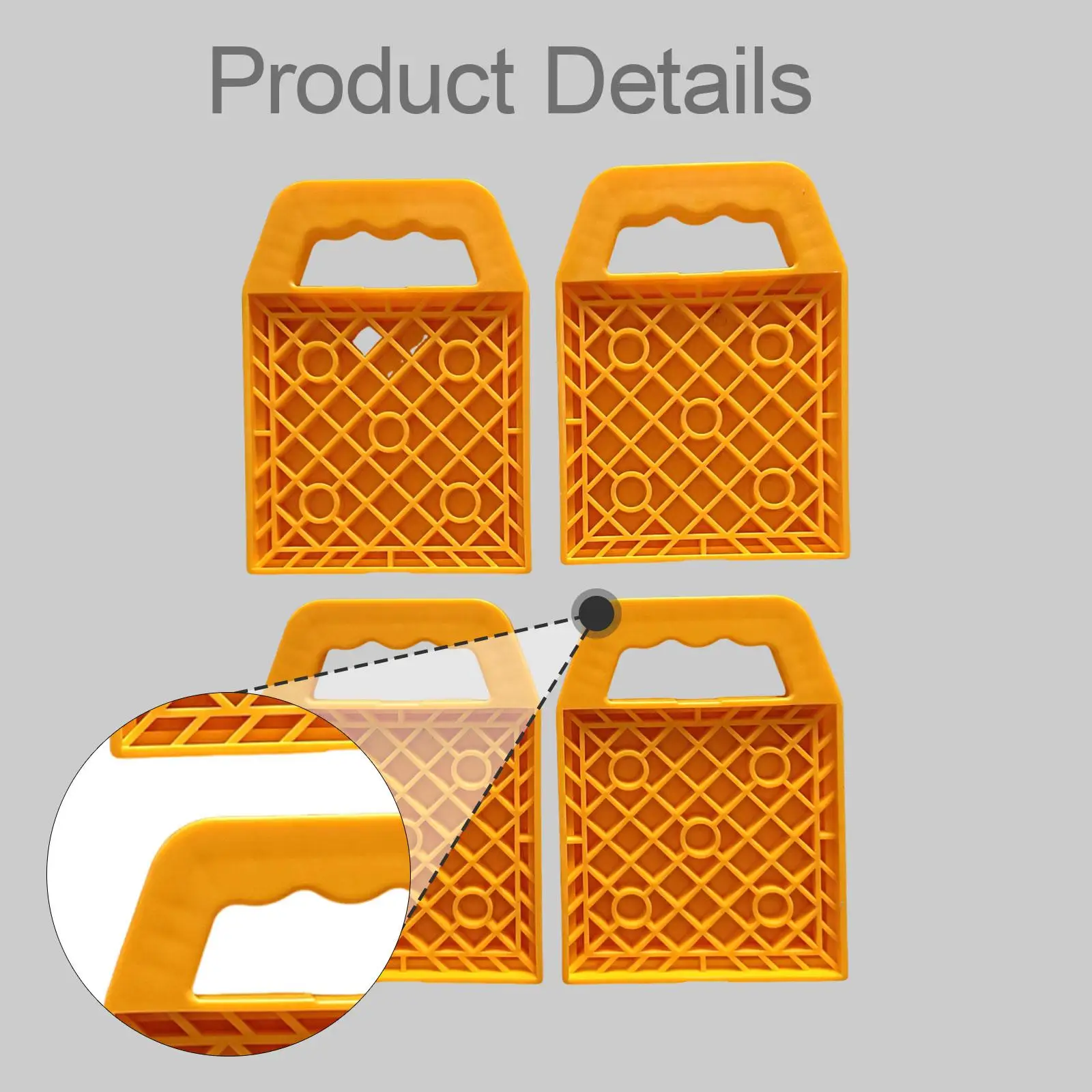 RV Leveling Pads Portable Antislip Stabilizer Blocks Heavy Load Bearing for Travel Trailer Campsite