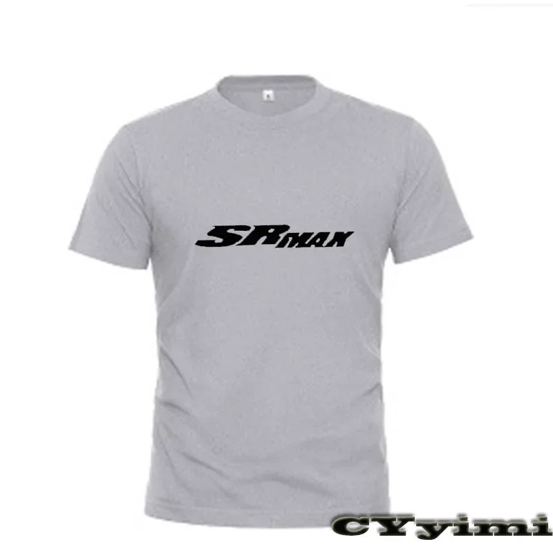 For Aprilia SRMAX 250 300 SRMAX250 SRMAX300 T Shirt Men New LOGO T-shirt 100% Cotton Summer Short Sleeve Round Neck Tees Male