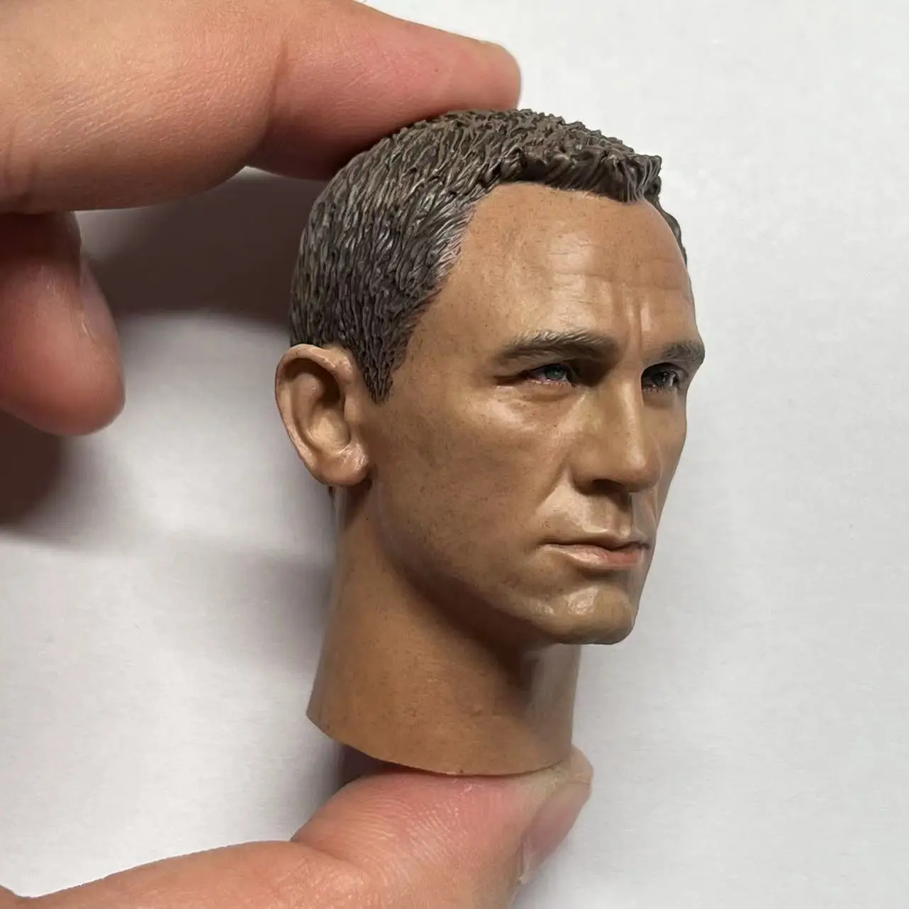 1/6 Scale Daniel Craig Head Sculpt PVC Male Head Carving Model Fit 12'' Male Soldier Action Figure Body Dolls