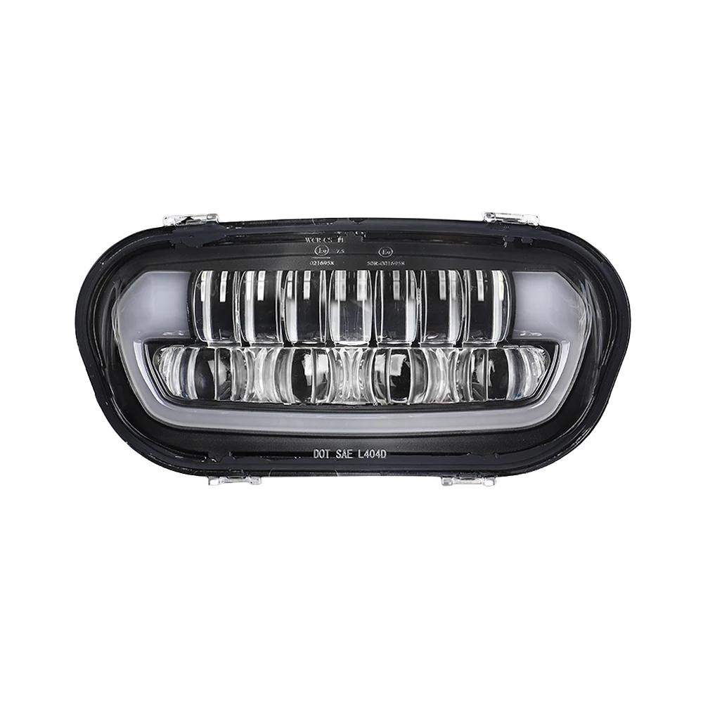 

LED Headlight Kit for Old Harleyidson Fatty Double Integrate Design Front Lamp with Mounting Bracket Motorcycle Accessories