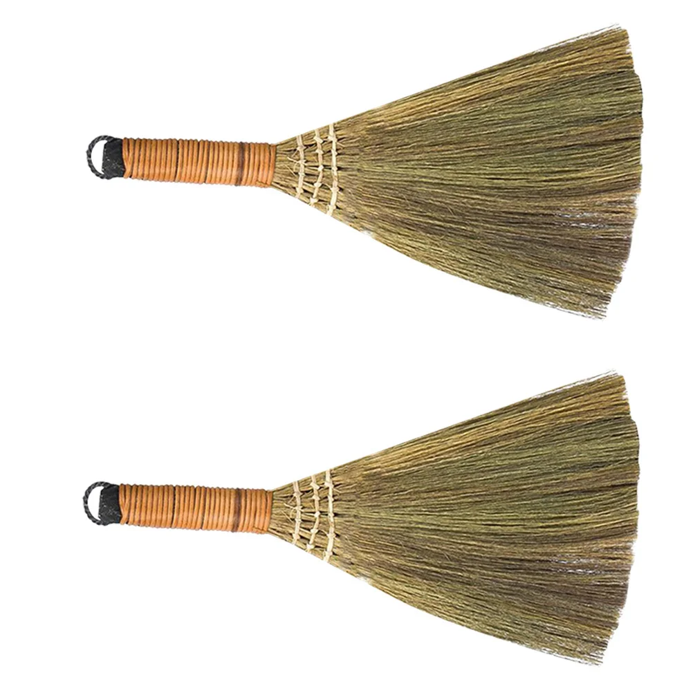 2pcs Wooden Desktop Cleaning Lightweight Compact Small For Household Use Fine Workmanship Broom Tool Cleaning Broom