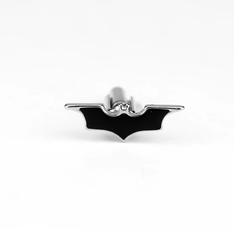 Boutons de manchette en métal émaillé pour homme, boutons de manchette, super héros, Batman Marvel, the Avengers, chauve-souris, accessoires de