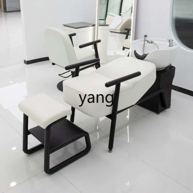 Ltt semi-lying shampoo bed hair salon simple ceramic basin hair salon flushing bed hair salon special 3
