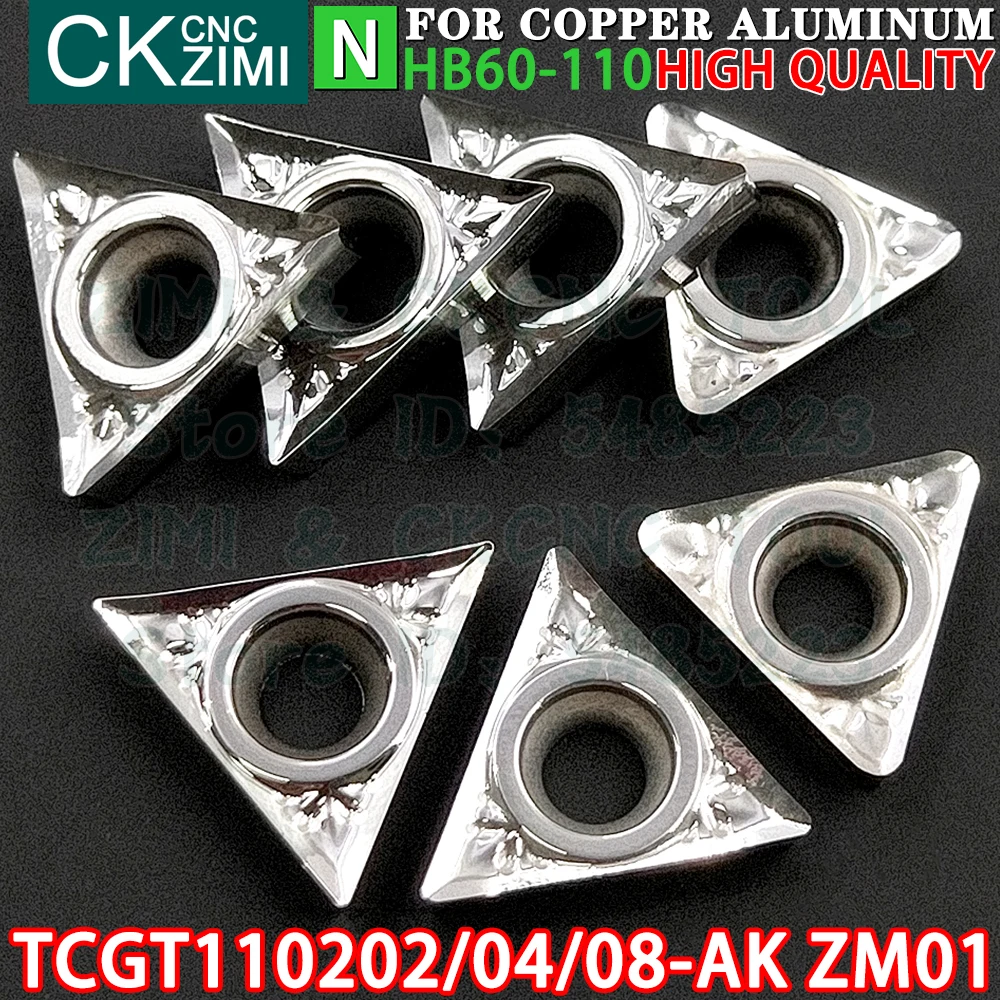 TCGT TCGT110202-AK ZM01 TCGT110204-AK ZM01 TCGT110208-AK ZM01 كربيد الألومنيوم إدراج تحول إدراج أدوات التصنيع باستخدام الحاسب الآلي الميكانيكية مخرطة معدنية أدوات القطع TCGT1102 TCGT 1102 AK
